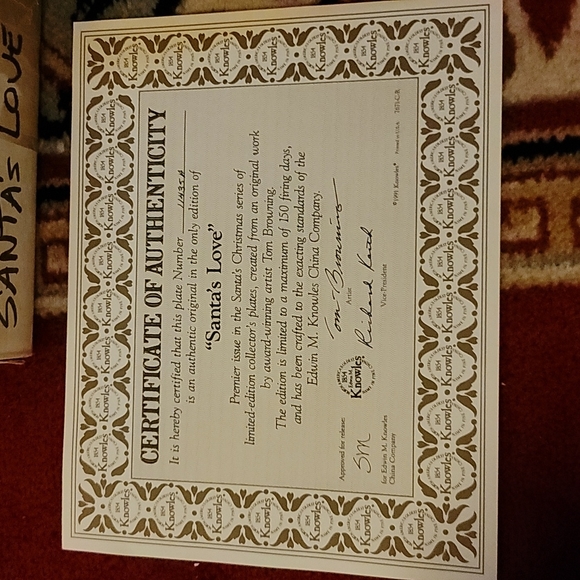 Santa's Love Plate - Picture 4 of 5